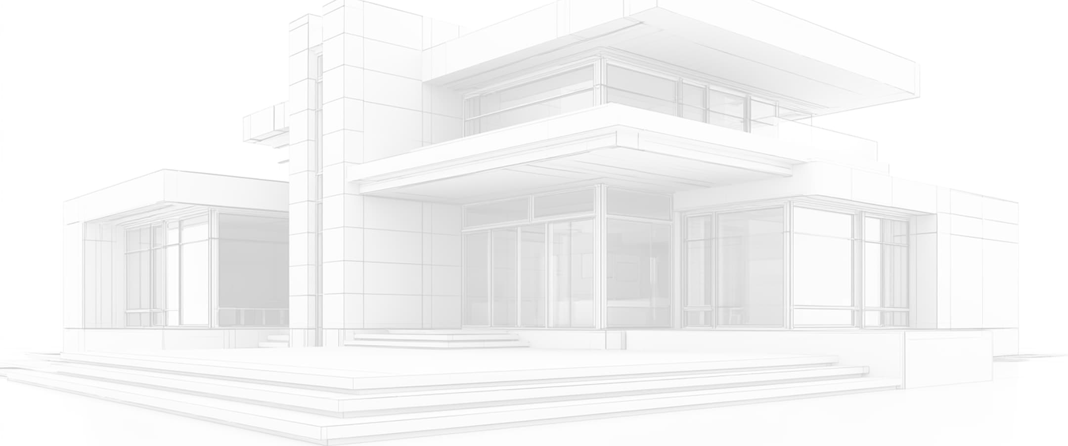 Architectural home construction concept
